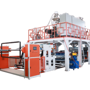 Four layers three screws laminated air bubble film machine